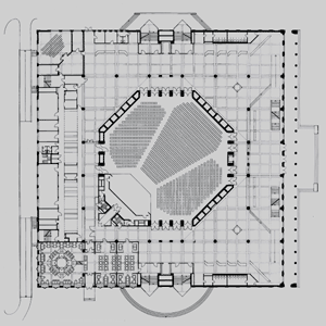 Grundriss Friedrich-Weinbrenner-Saal