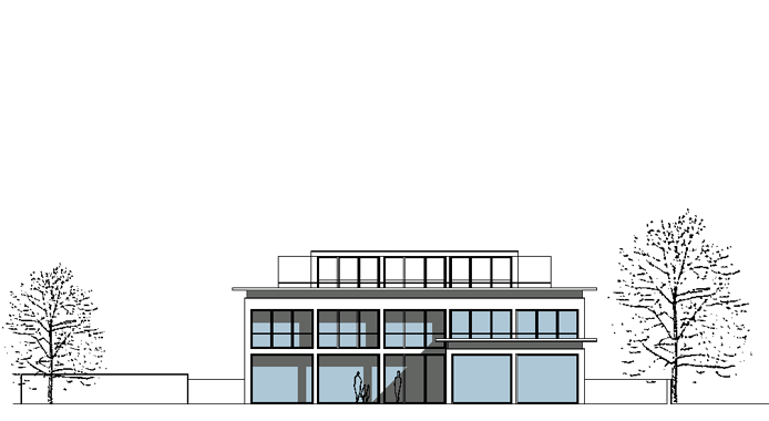 Wohnhaus Hamburg Ansicht Straßenseite