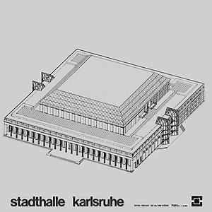 Stadthalle Wettbewerb 'Isometrie'