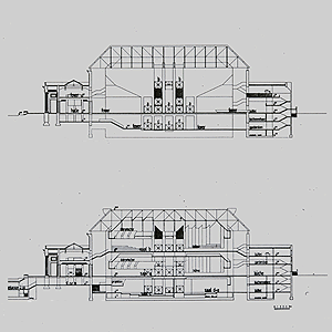Stadthalle Wettbewerb 'Schnitte'