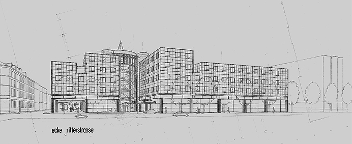 Wettbewerb Badenwerk - Perspektivische Darstellung