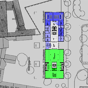 Wettbewerb BGH Karlsruhe - Erdgeschoss