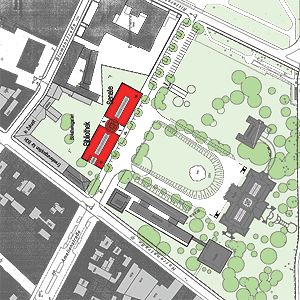 Wettbewerb BGH Karlsruhe - Lageplan