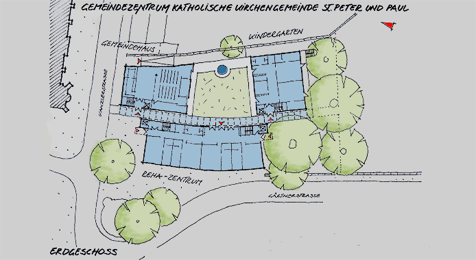 Gemeindezentrum St.Peter und Paul - Grundriss